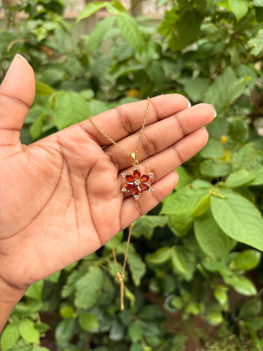 Scarlet Bloom Necklace ❤️🌺c