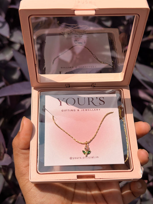 🌷 Pink Tulip Necklace