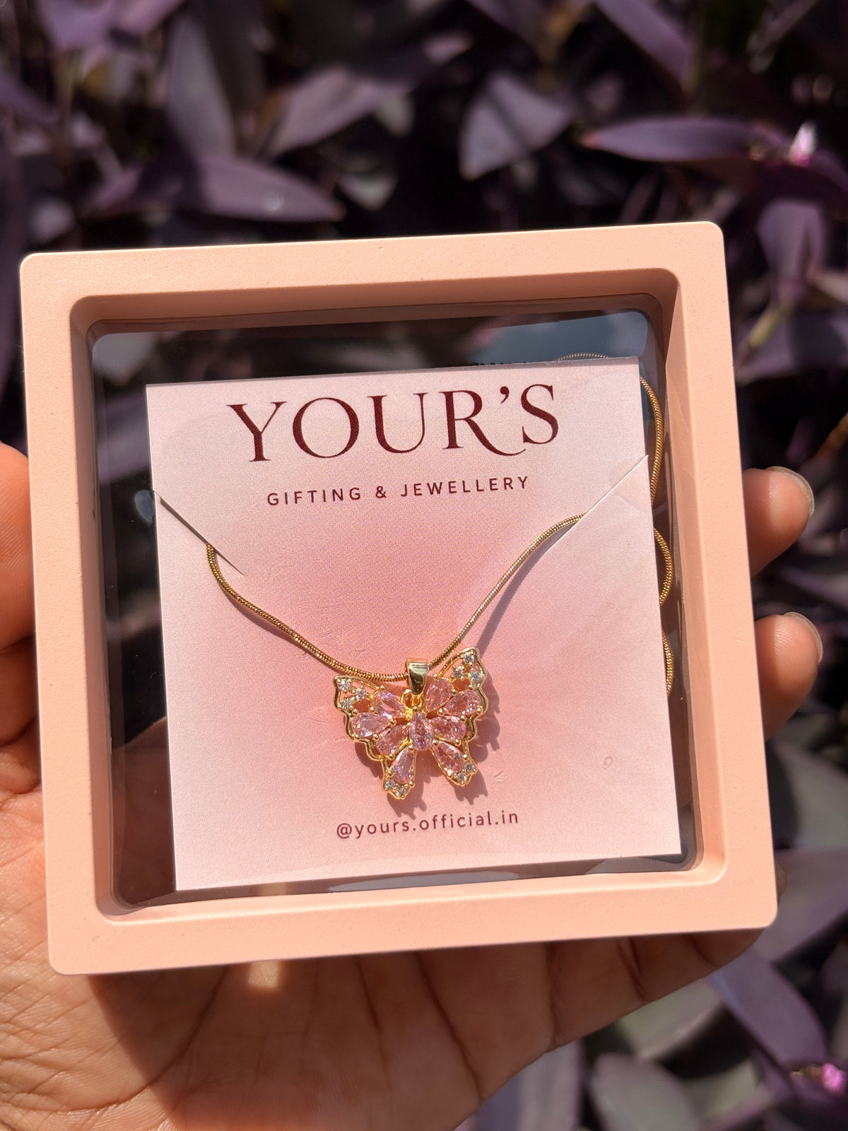 🦋 Mariposa Pink Necklace