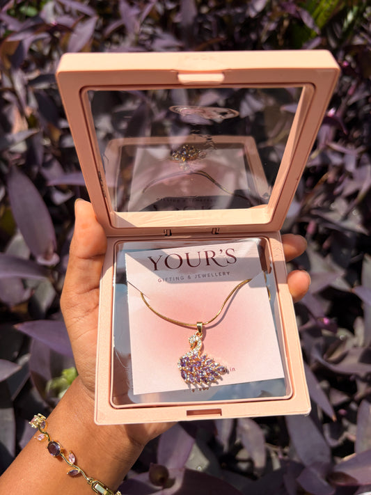 🦢 Lavender Swan Necklace