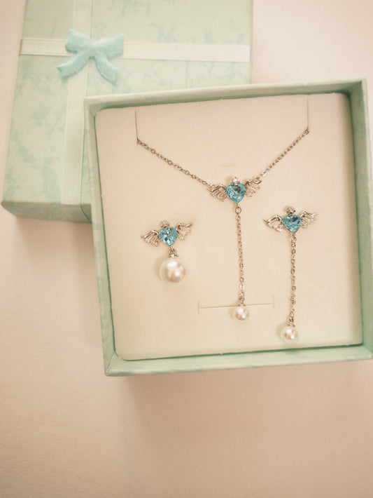 Celestial Heart Pearl Set