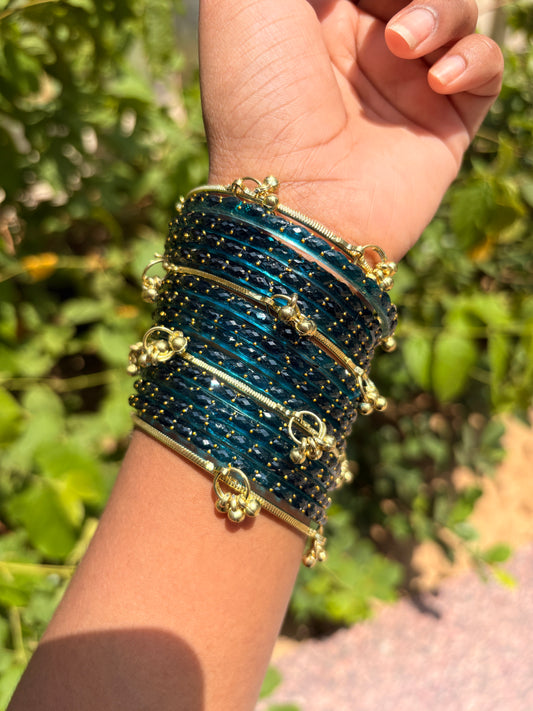 Midnight Noor Bangles Set 💙✨