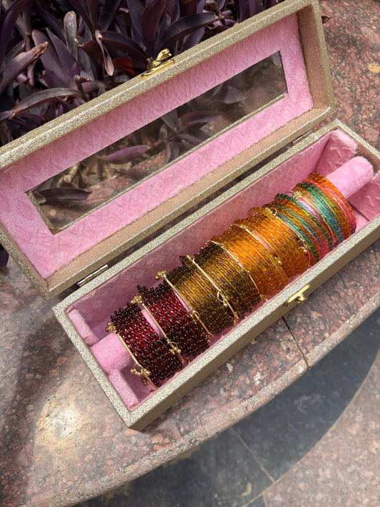 Rangrez Heirloom Box - Premium Multicolour Glass Bangles✨💖