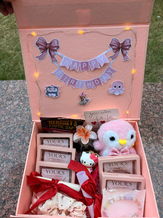 Blush Birthday Treasure Hamper 🎂🎀💖
