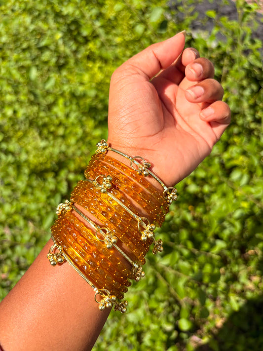 Golden (Yellow) Aura Bangles Set 💛✨
