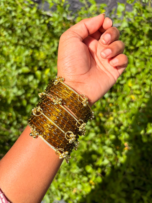Amber Royale Bangles Set 🧡✨